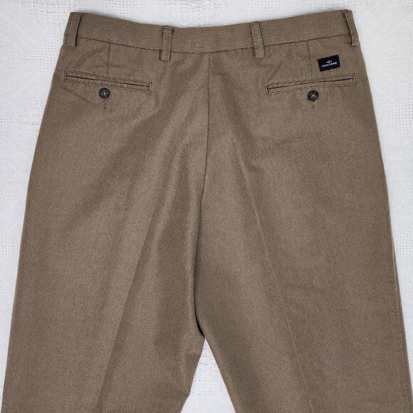 Camel Coloured Pleated Trousers for Men - Picture 4 of 8